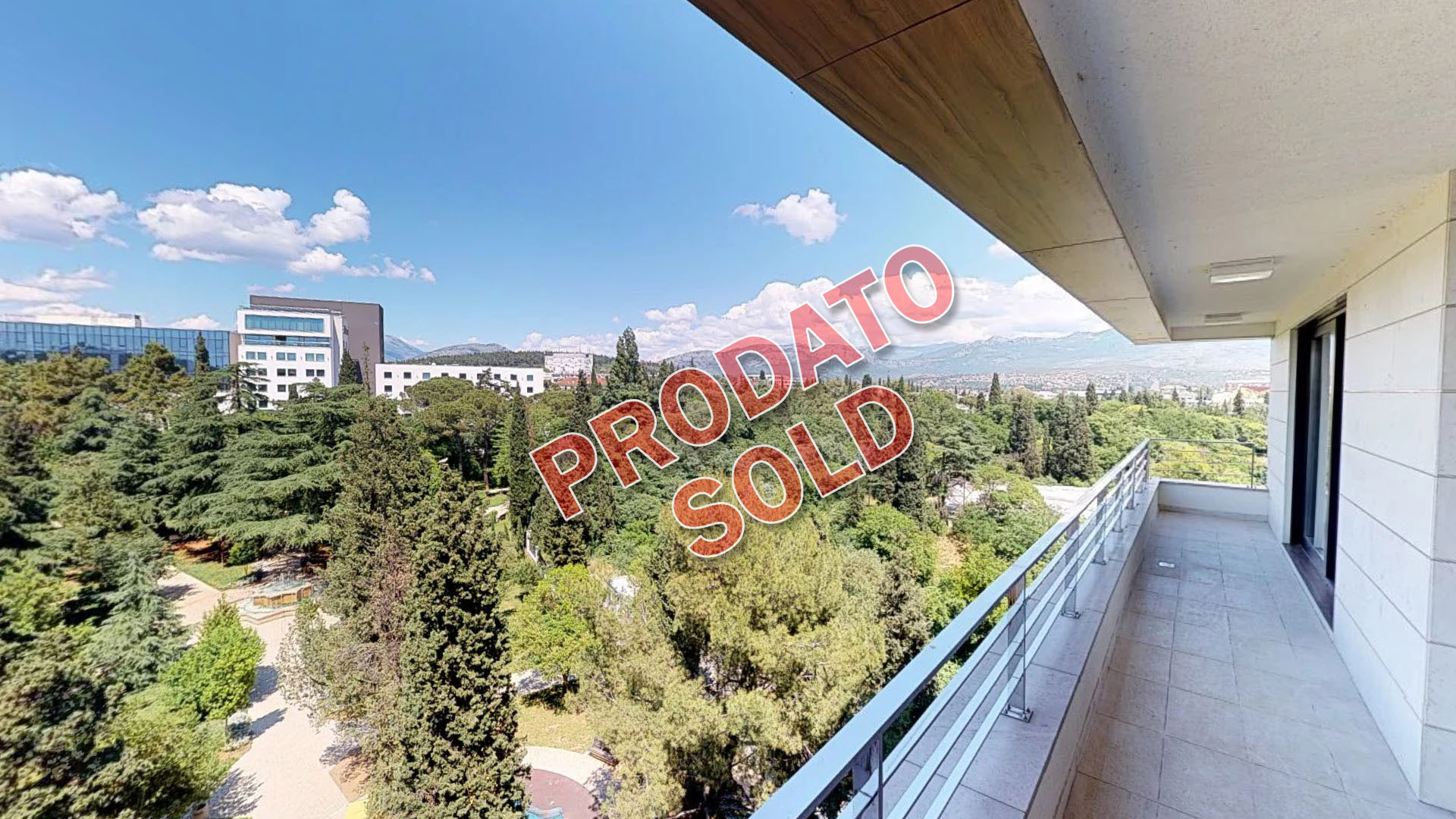 SOLD    Podgorica, center – four bedroom penthouse apartment next to the King’s Park