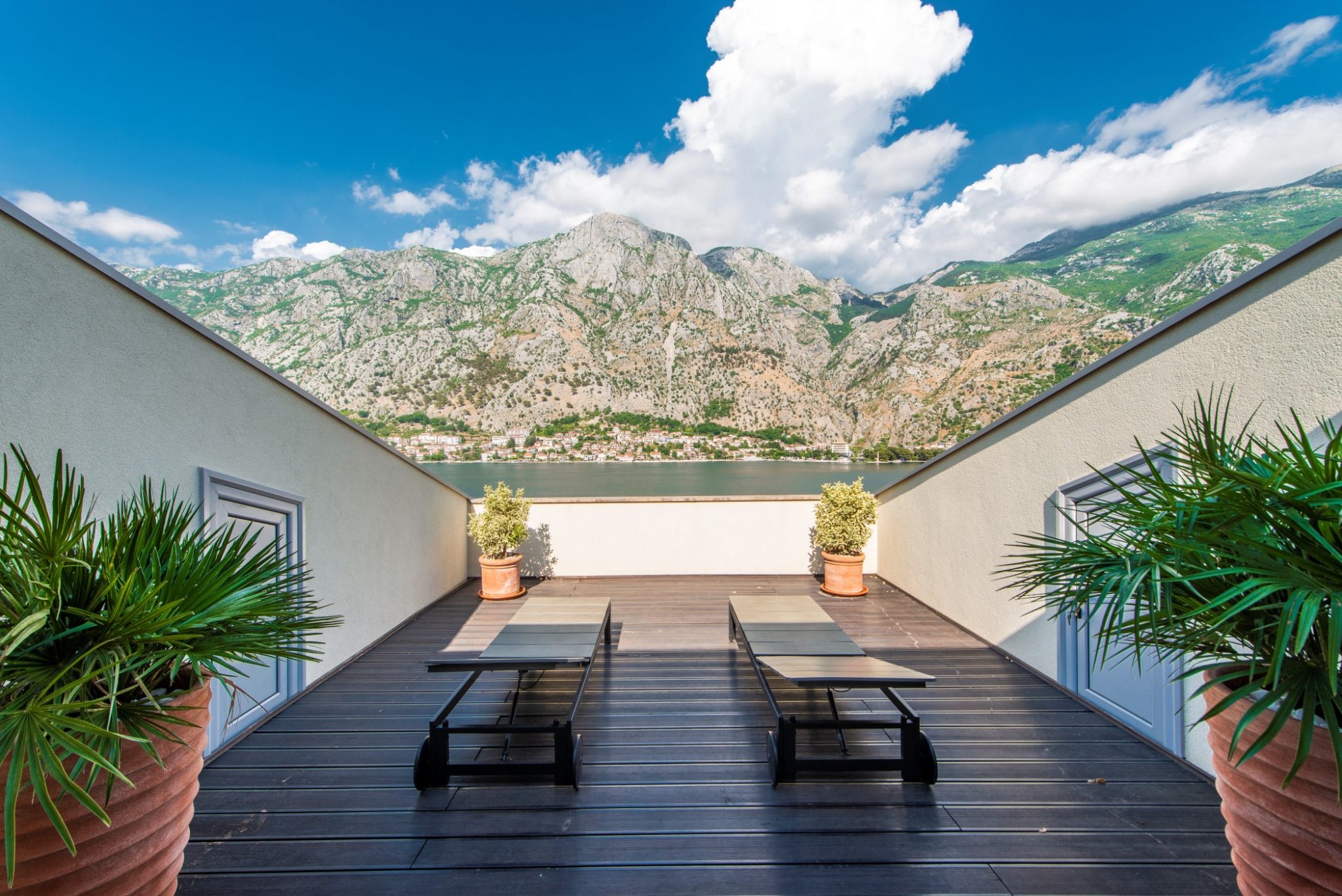 New modern villa near the sea in the village of Muo with a magnificent view of the bay