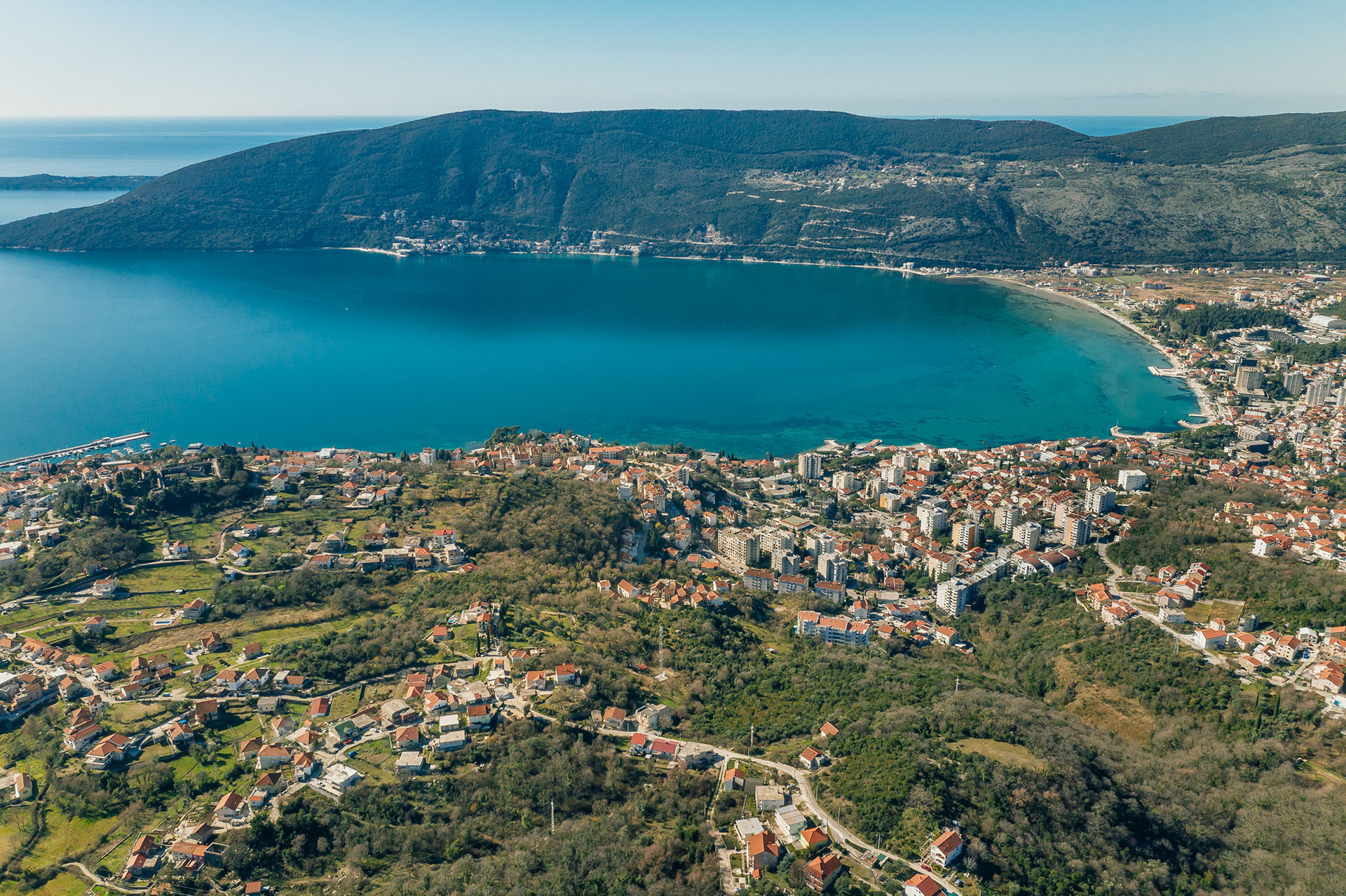 Herceg Novi, Topla – land with panoramic sea views
