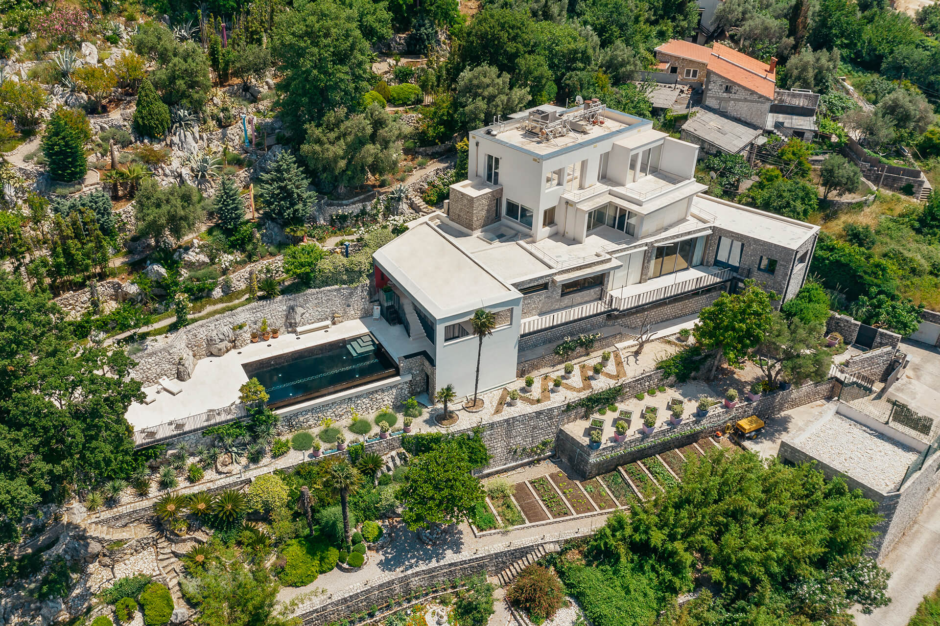 Budva, Rezevici – exclusive contemporary villa with a pool and panoramic sea view