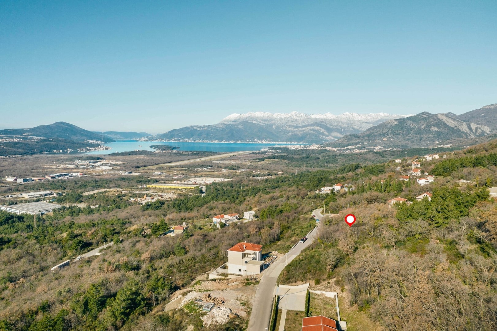 Kotor, Dub – urbanizovano zemljište sa otvorenim pogledom na more