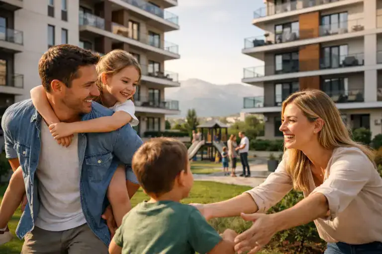 Naslovna Porodica u modernom stanu u Podgorici, Crna Gora, za porodice.